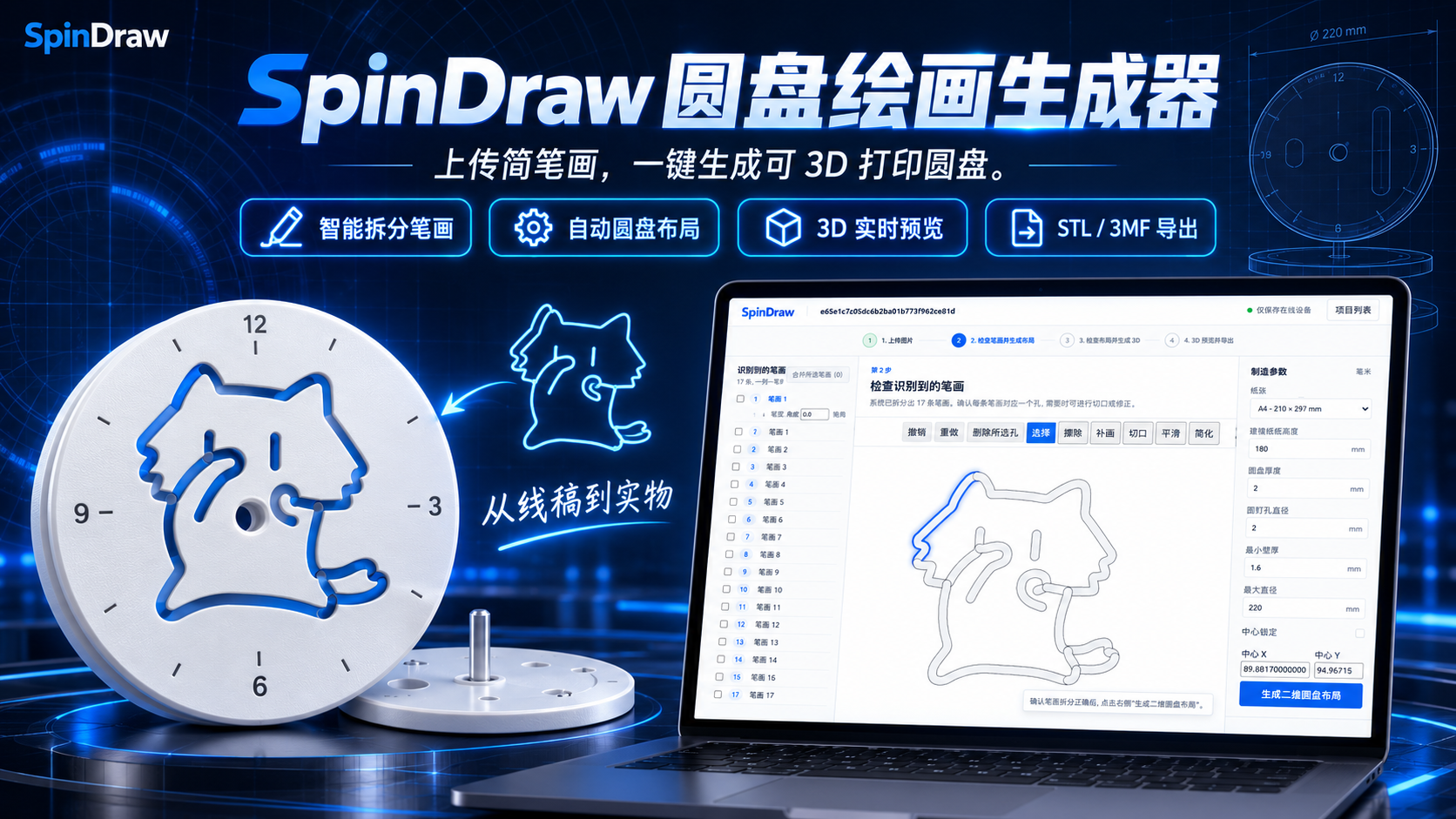 SpinDraw 圆盘绘画生成器底图